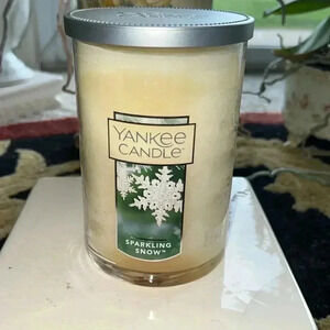 Yankee Candle Classic Large Tumbler Sparkling Snow 20 oz NEW! Christmas Holiday